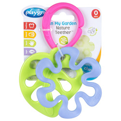 Playgro In My Garden Nature Teether for Kids, Multicolour