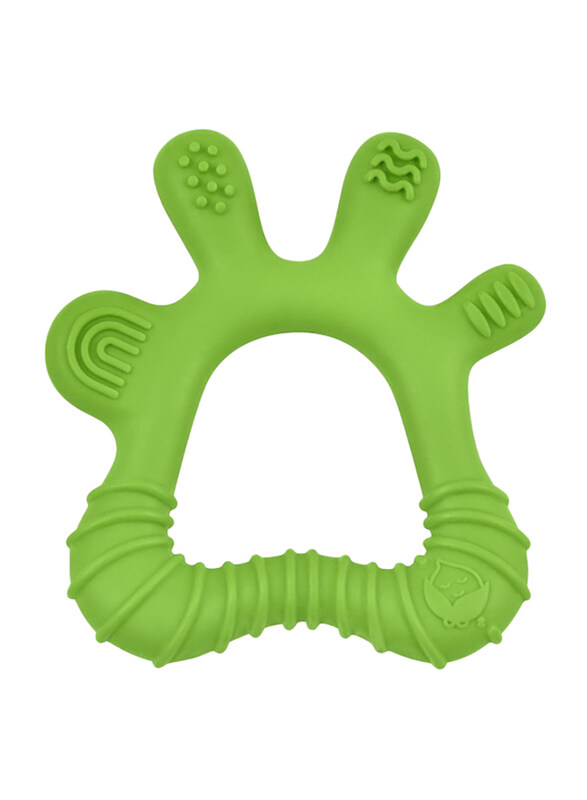 

Green Sprouts Front & Side Teether, Green