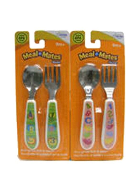 

The First Years ABC Fun Easy Grasp Fork and Spoon, Green