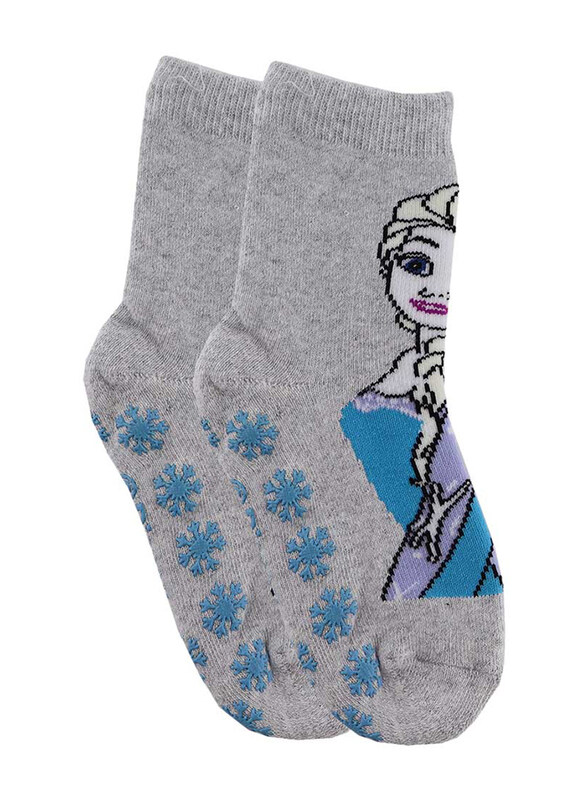 

Disney Frozen Kids Anti Slip Socks, 2-5 Years, Grey