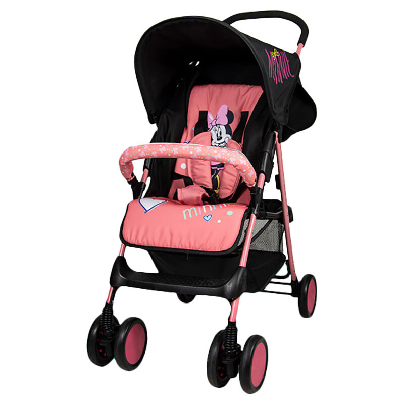

Disney Minnie Mouse Lightweight Picnic Stroller with Storage Cabin, Black