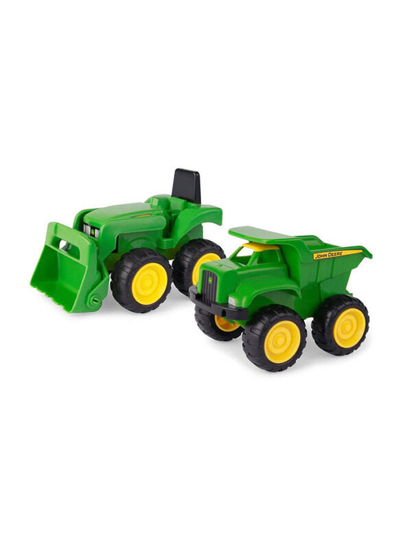 John Deere Mini Sandbox Tractor and Dump Truck Set, Ages 2+