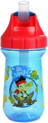 The First Years Disney Jake Flip Top Straw Cup, 10oz, Blue/Red