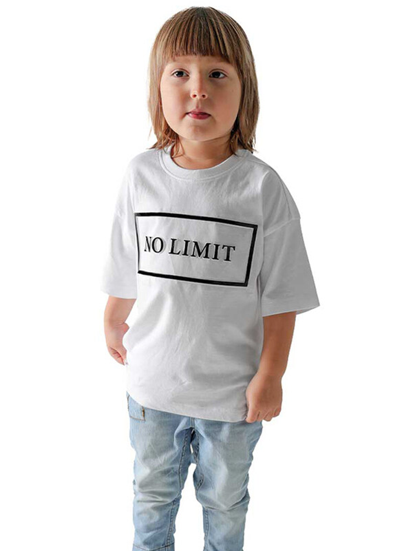 

Aiko Cotton Kids No Limit T-shirt, 7-8 Years, White