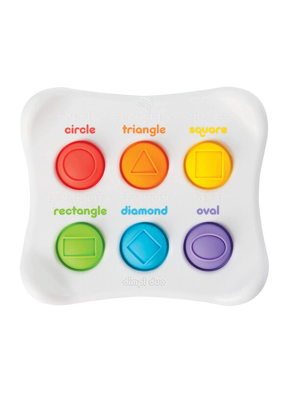

Tomy - Fat Brain Toys Tomy Fat Brain Dimpl Duo Shape & Colour Toy, Ages 2+