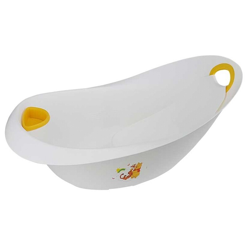 

Keeeper Bath Tub with Handle & Plug for Baby, White