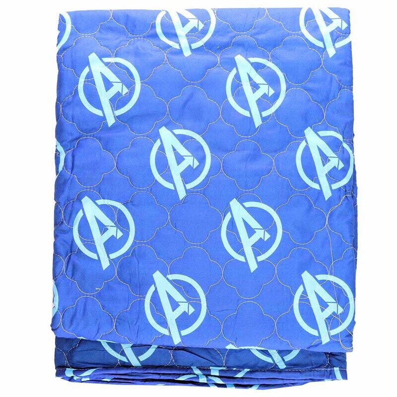 Marvel Quilted Avengers Print Bedspread, Blue