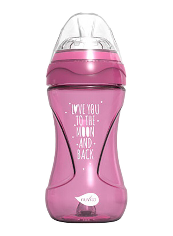 

Nuvita Mimic Cool Anti Colic Baby Bottle 250ml, Pink
