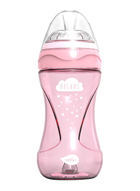 

Nuvita Mimic Cool Anti Colic Baby Bottles 250ml, Pink