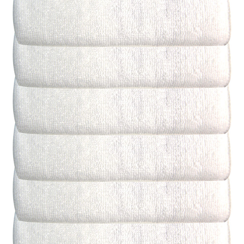 Babyworks 6-Piece Bamboo Wash Cloths, White