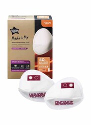 Tommee Tippee Made For Me Disposable Breast Pads 40pc Small, White
