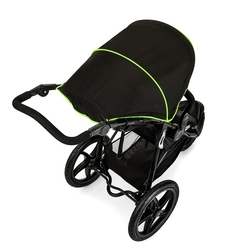 Hauck Runner Baby Jogging Stroller, Black/Neon Yellow