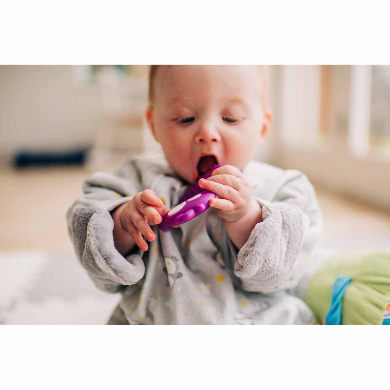 Tommee Tippee Kalani Mini Teether Sensory Teething Toy for Kids, Purple