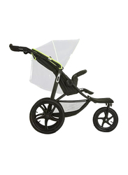 Hauck Runner Baby Jogging Stroller, Black/Neon Yellow