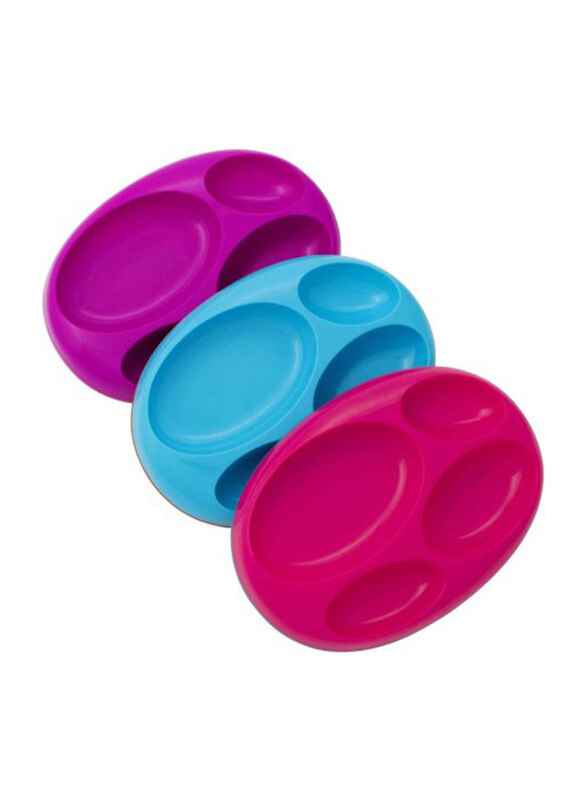 

Boon Platter Edgeless Stayput Divider Bowl Set, 3 Pieces, Multicolour