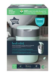 Tommee Tippee Twist and Click Advanced Nappy Bin, Green