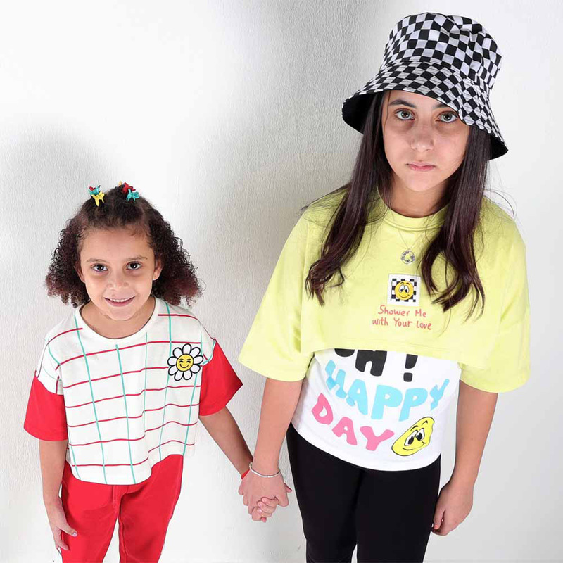 Aiko 2 Layer T-Shirt & Legging for Girls, 2 Pieces, 11-12 Years, Multicolour