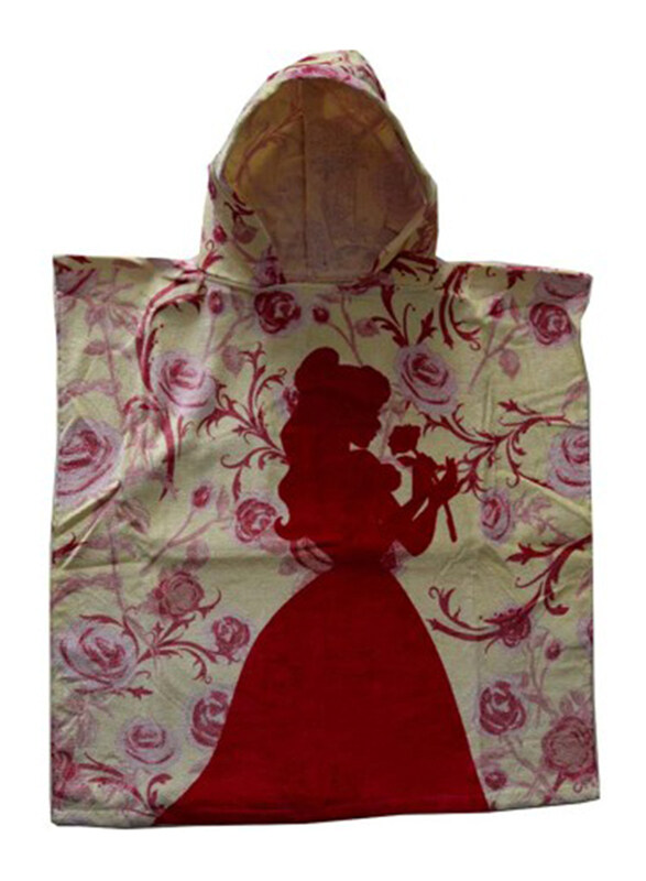 

Disney Beauty & The Beast Kids Beach Ponchos Towel, Multicolour