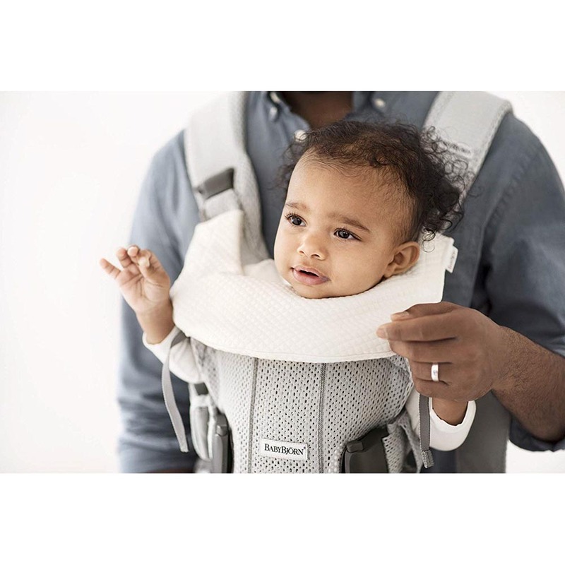 Babybjorn Carrier Tencel Teething Baby Bib, White