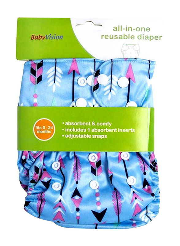 

Green Sprouts Snap Seafoam Simple Dino Swimsuit Diaper, 18 Months, Green