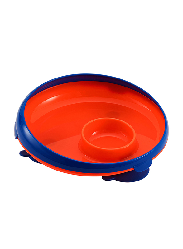 The First Years Toddler Inside Scoop Dip Plate, Orange