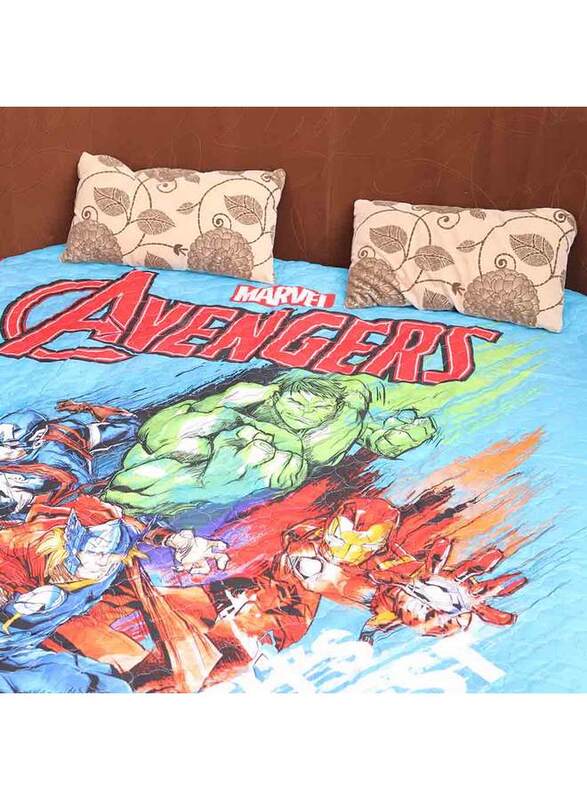 Marvel Avengers Digital Print Blanket, Green/Red