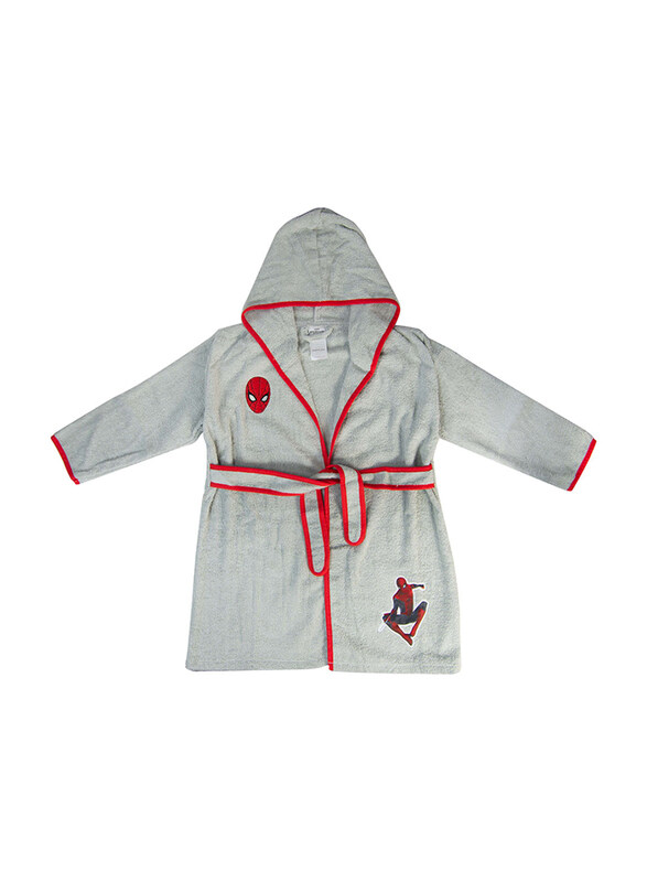 

Marvel Spiderman No Way Home Kids Bathrobe, 7-8 Years, Grey