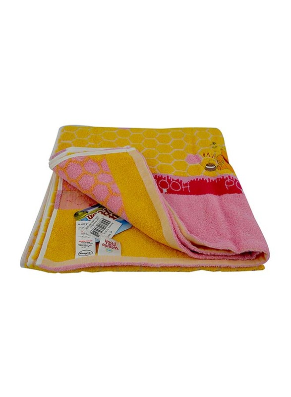 Disney Kids Jacquard Towel WTP, Yellow/Pink