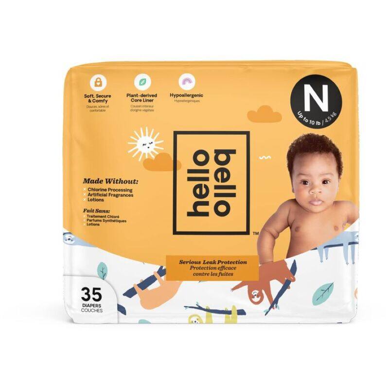 

Hello Bello Jumbo Diaper Sleepy Sloth, Size N upto 4.5kg, 35 Count