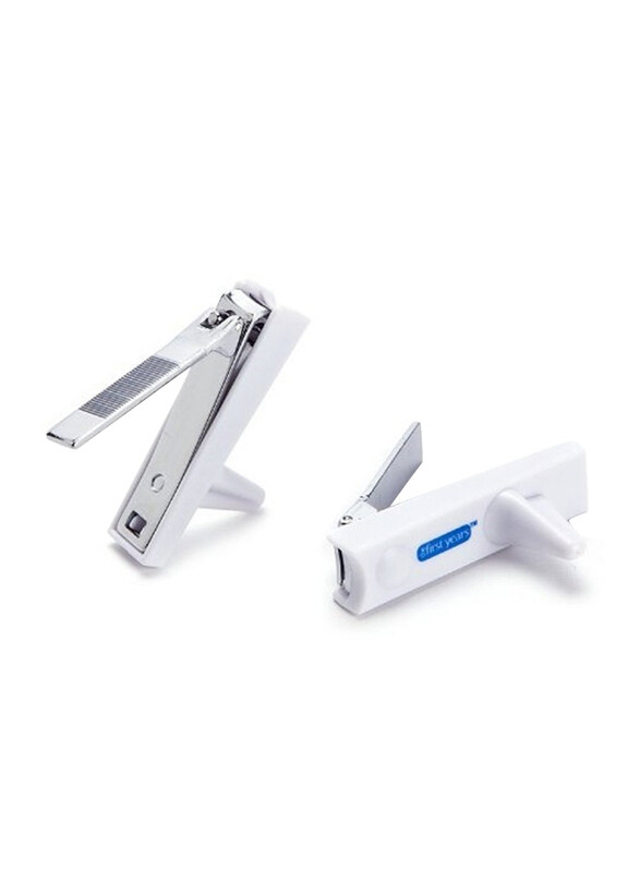 

The First Years Sure Grip Nail Clippers, 2 Pieces, White