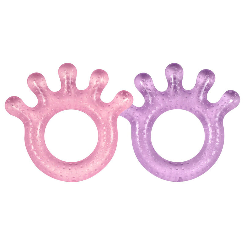

Green Sprouts 2-Piece Set Cool Everyday Teethers for Kids, Pink