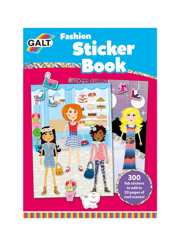 

Galt Fashion Sticker Book Fun 20-Page Activity Book, Ages 4+