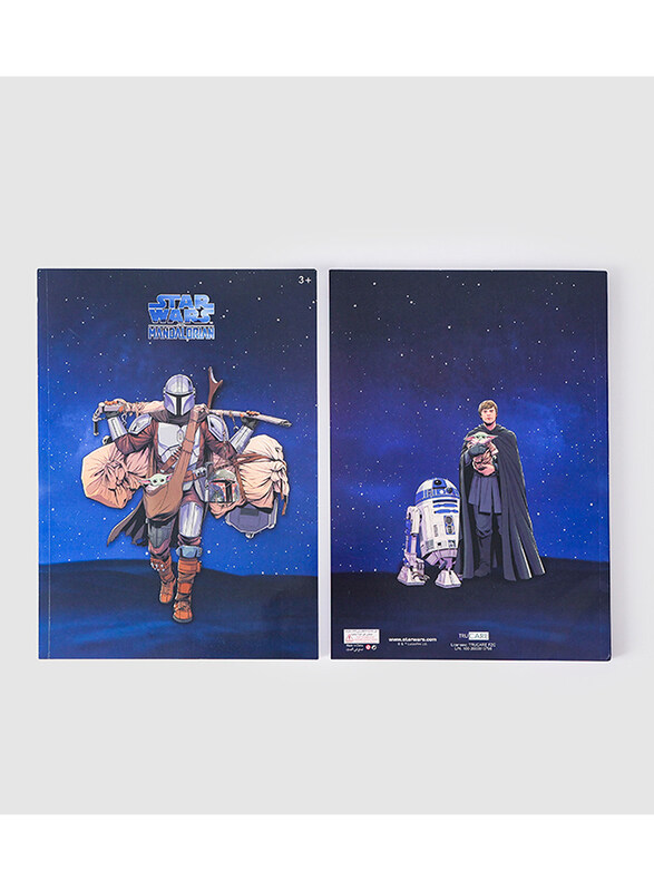 

BTS Stationery Lucas Star Wars Super English Notebook, A4 Size, Navy Blue