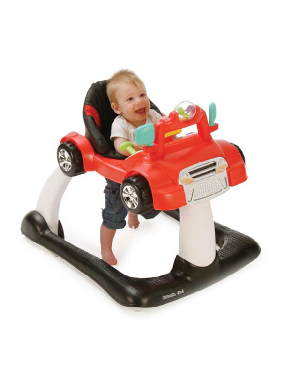 

Kolcraft 4x4 Racer 2-in-1 Activity Baby Walker, Red