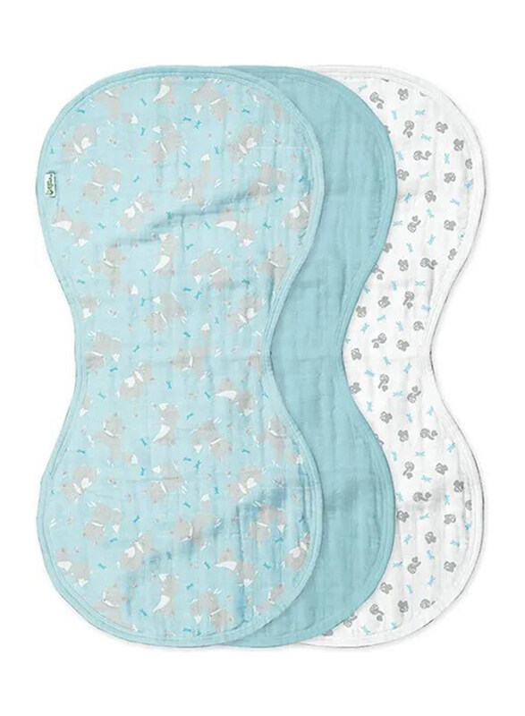 

Green Sprouts Fox Organic Cotton Muslin Burp Cloths, 3 Piece, Multicolour