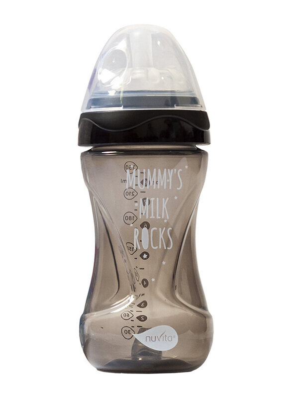 

Nuvita Mimic Cool Anti Colic Baby Bottles 250ml, Black
