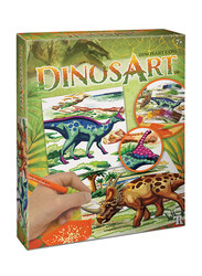 DinosArt Dazzle by Number Creative Book, Multicolour