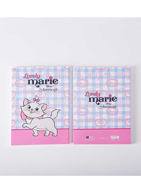 Disney Marie Lovely Marrie Arabic Notebook, A4 Size, Pink