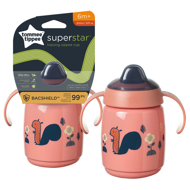 Tommee Tippee Superstar Sippee Trainer Sippy Cup, 300ml, Pink