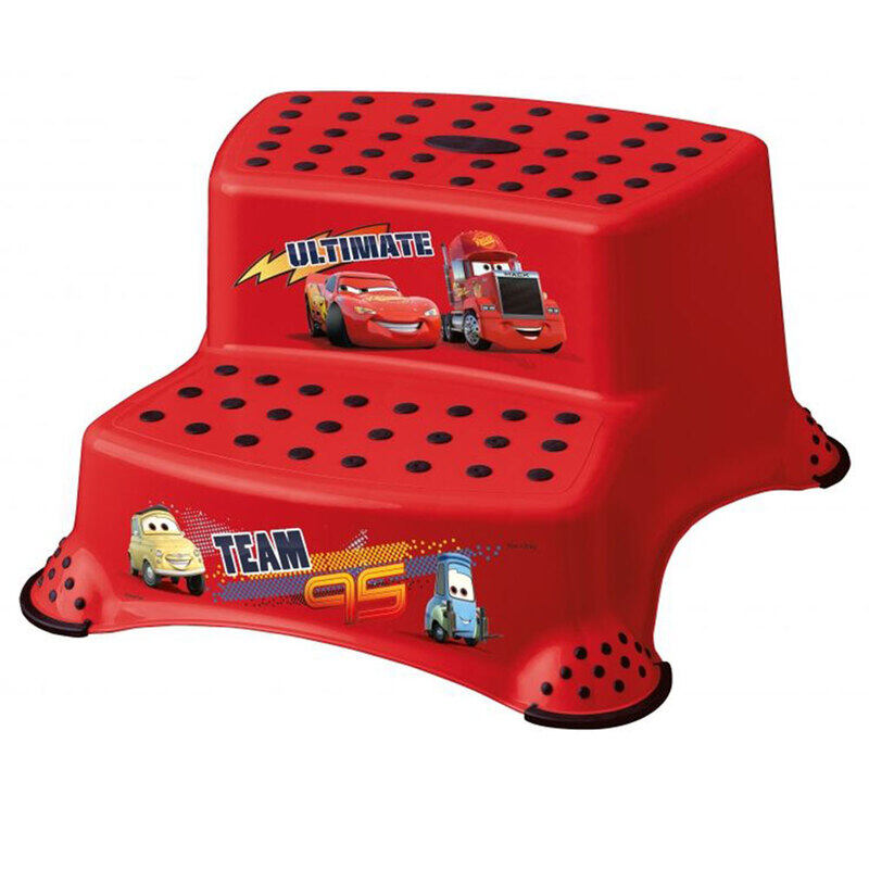 

Keeeper Disney Car Double Step Stool, Red/Black