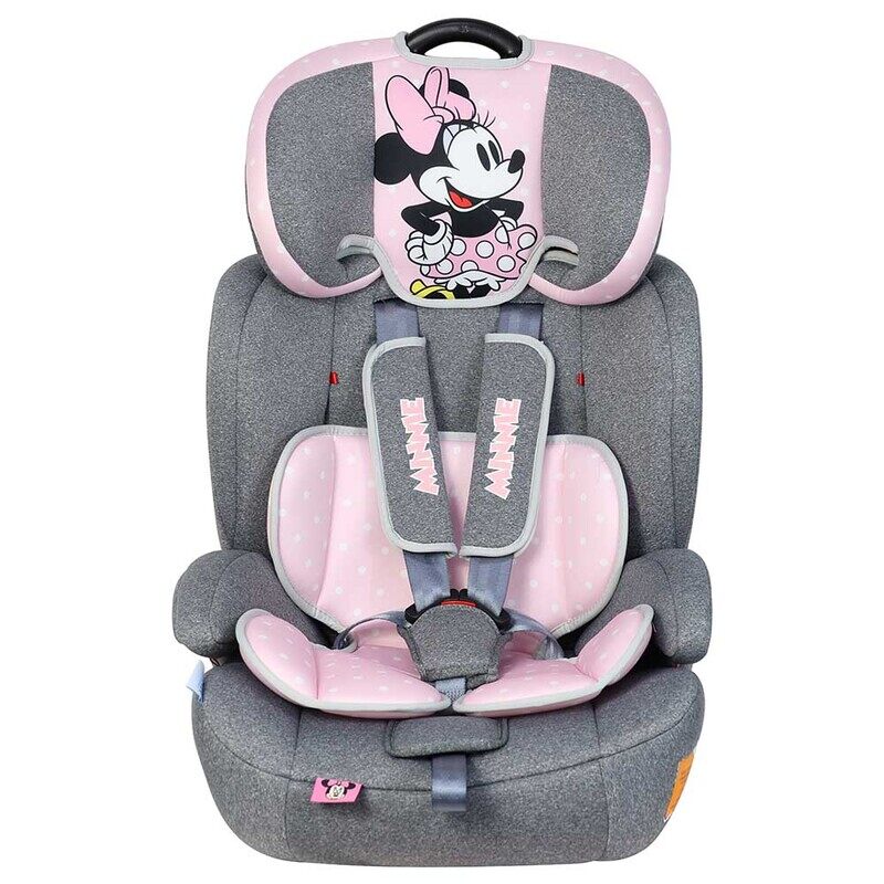 

Disney Minnie Mouse 2-in-1 Car Seat with Booster Seat, Grey/Pink