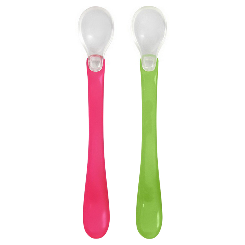 Green Sprouts Feeding Spoons Set, 2 Pieces, Pink