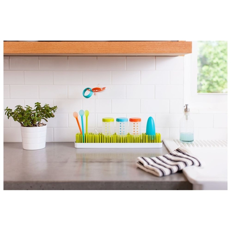 Boon Patch Countertop Drying Rack, Green