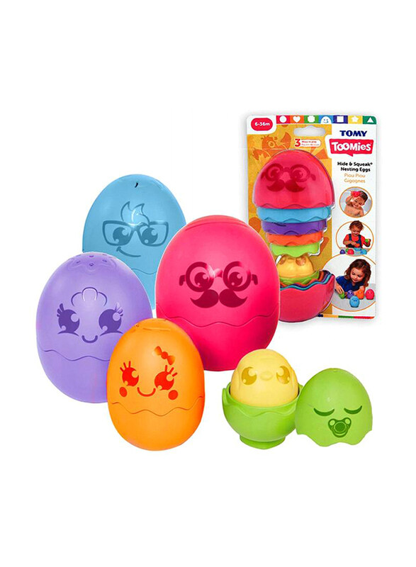 

Tomy Toomies Hide & Squeak Nesting Eggs, Ages 1+