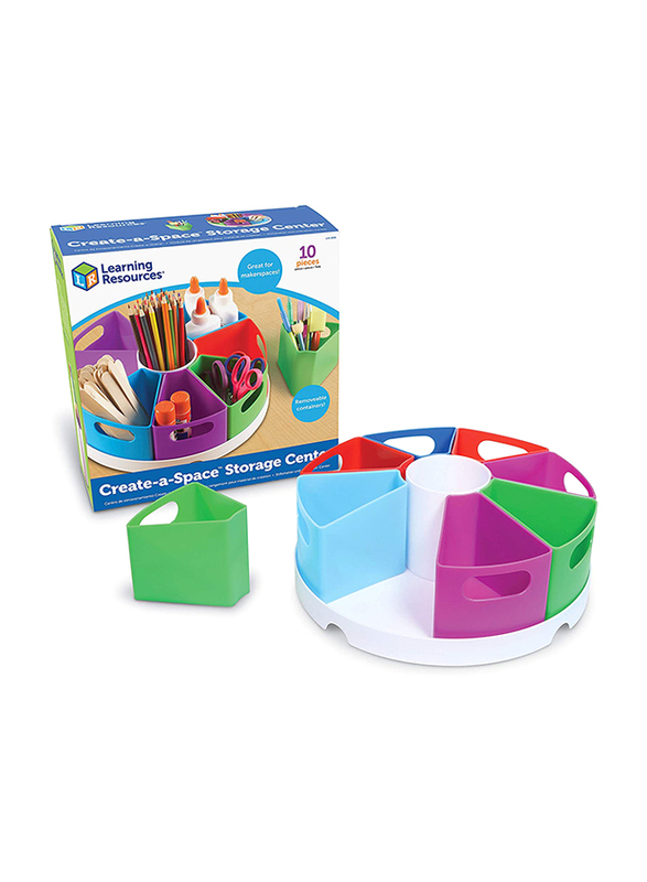 Learning Resources Art & Craft Storage Space, 10 Pieces, All Ages