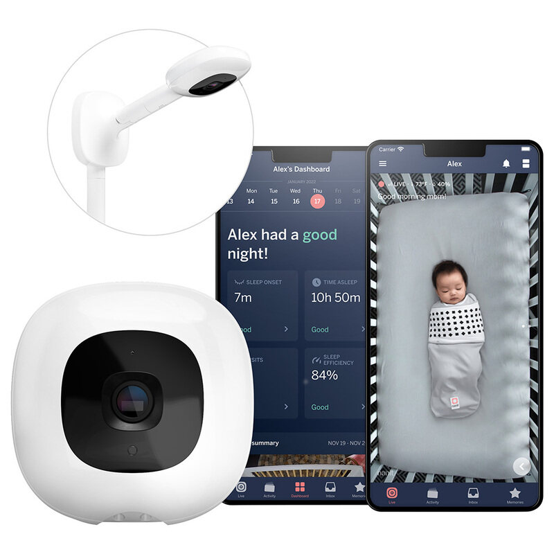 

Nanit Pro Smart Baby Monitor & Wall Mount, White