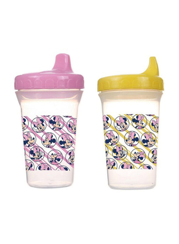 

Disney Baby Sippy Cup for Ages 6 Months, 300ml, Pink/Yellow