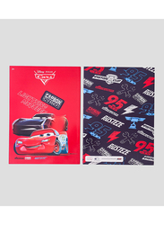 Disney Cars Super Charge Arabic Notebook, A4 Size, Red