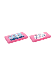 Disney Tissue Wipes Plastic Dispenser Tub Case Diaper Duty Organizer for Girls, 2 Pieces, Minnie Mouse, Pink