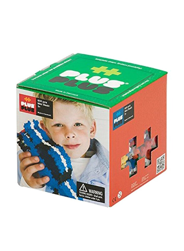 

Plus Plus Mini Basic Open Play Building Set, 600 Pieces, Ages 3+, Multicolour